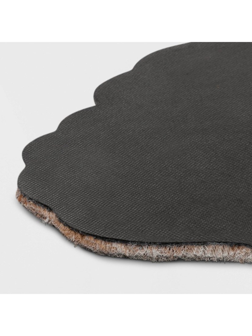 Coir Shell-Shaped Doormat in Brown and Cream - Picture 4 of 7